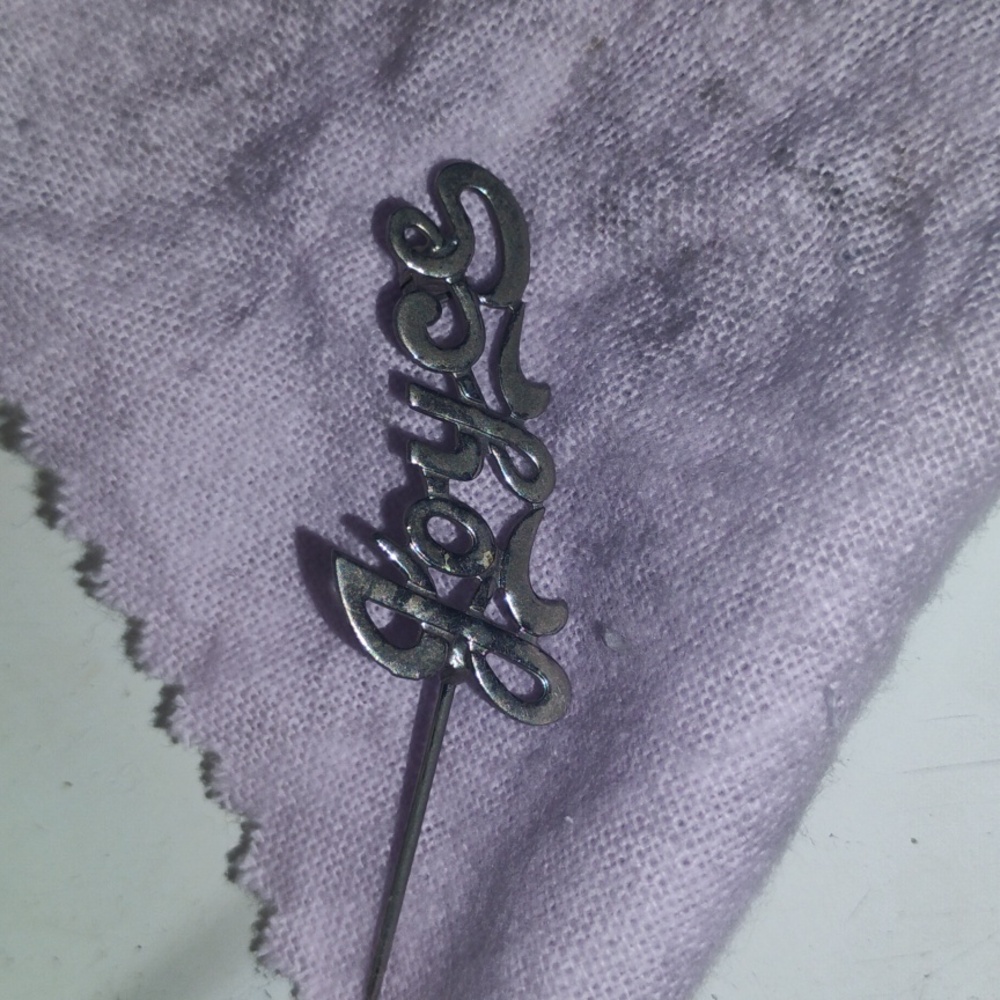 Sterling silver Joyce pin